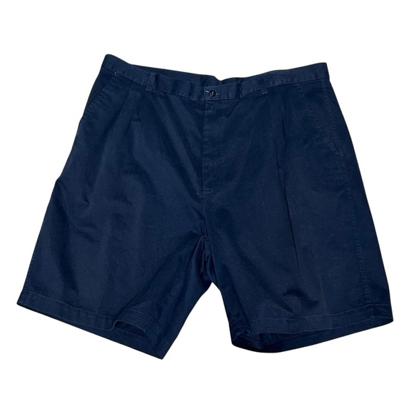 Nike Men’s Golf Shorts Size 40 Navy Blue Pleated Cotton Athletic Preppy - Picture 6 of 16